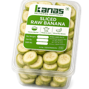 sliced raw banana